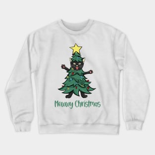 Christmas Black Cat Crewneck Sweatshirt